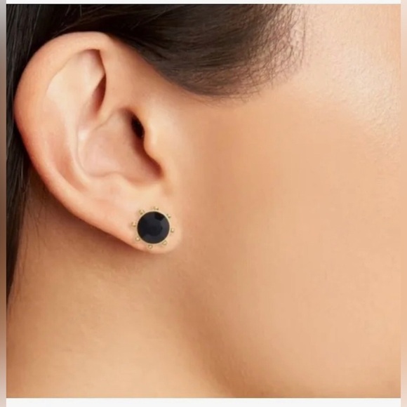Kate Spade New York Women's Jet‎ Cubic Zirconia Bezel Stud Earrings new - Picture 8 of 13